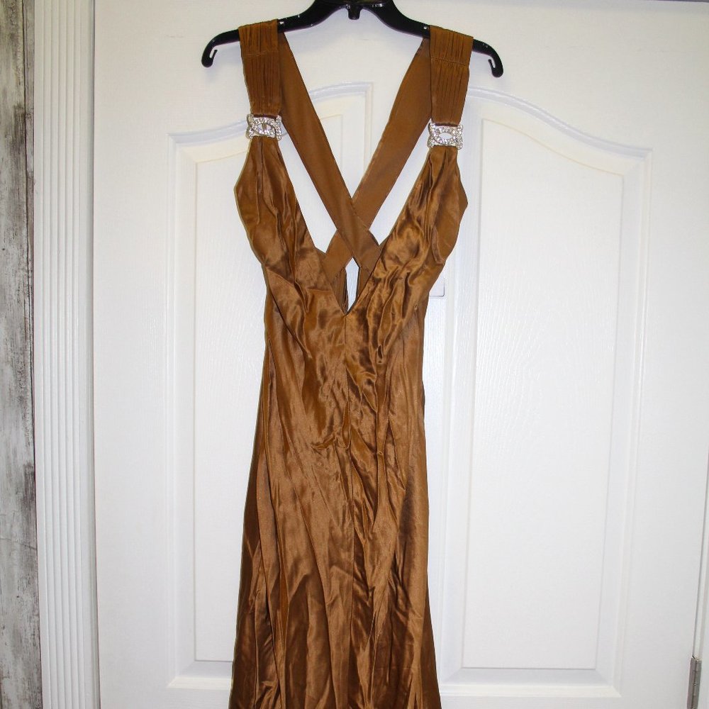 cocoa satin dress